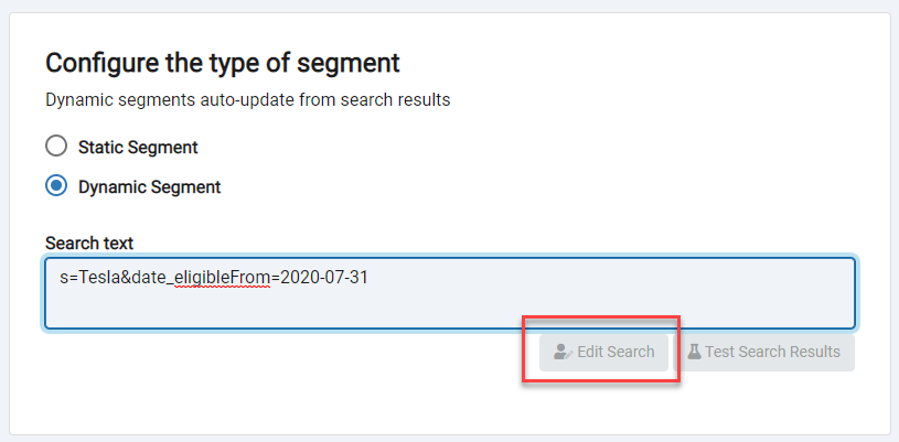 Edit a dynamic segment