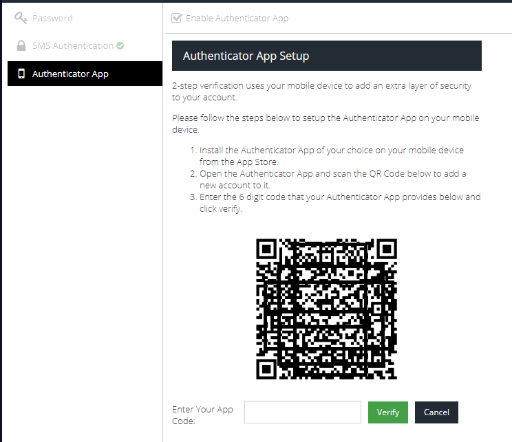 Account Password and MFA - Help :: Unified Security Service