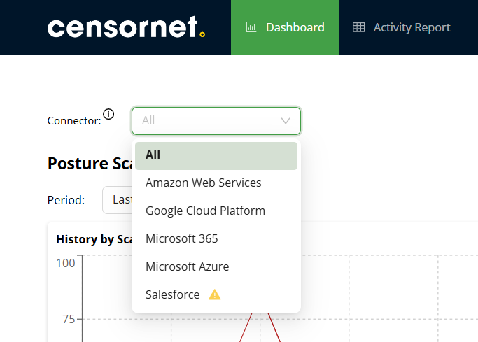 Connectors drop-down