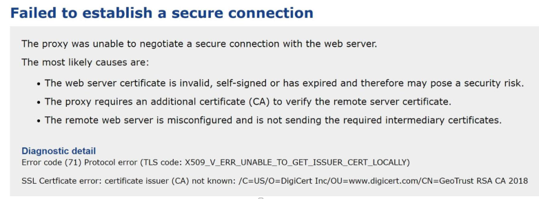 Importing An Ssl Certificate Into The Cloud Gateway Help Unified Security Service