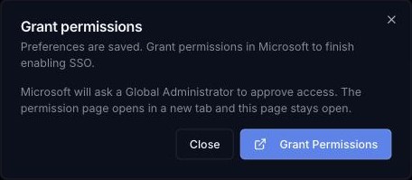 Grant permissions dialog
