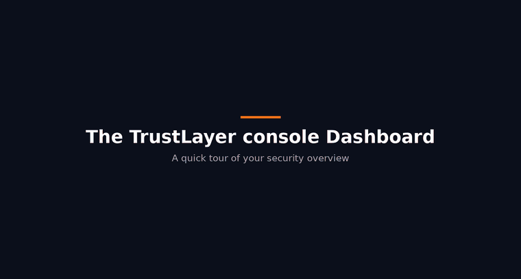 Animated walkthrough of the Dashboard