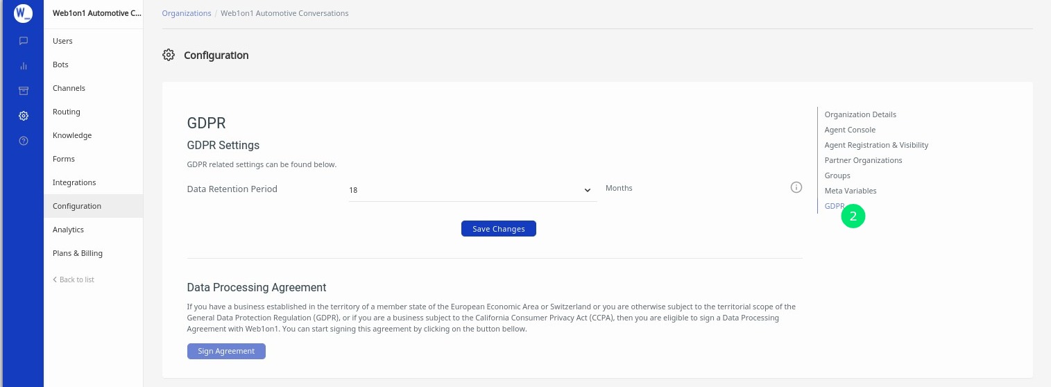Web1on1 GDPR - DPA
