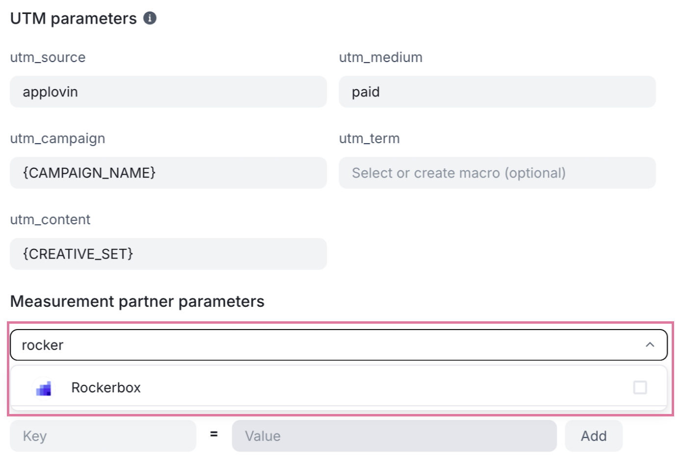 measurement partner selection