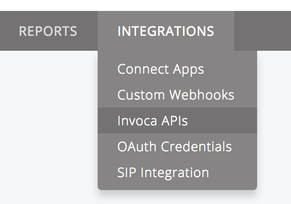 Invoca API Token