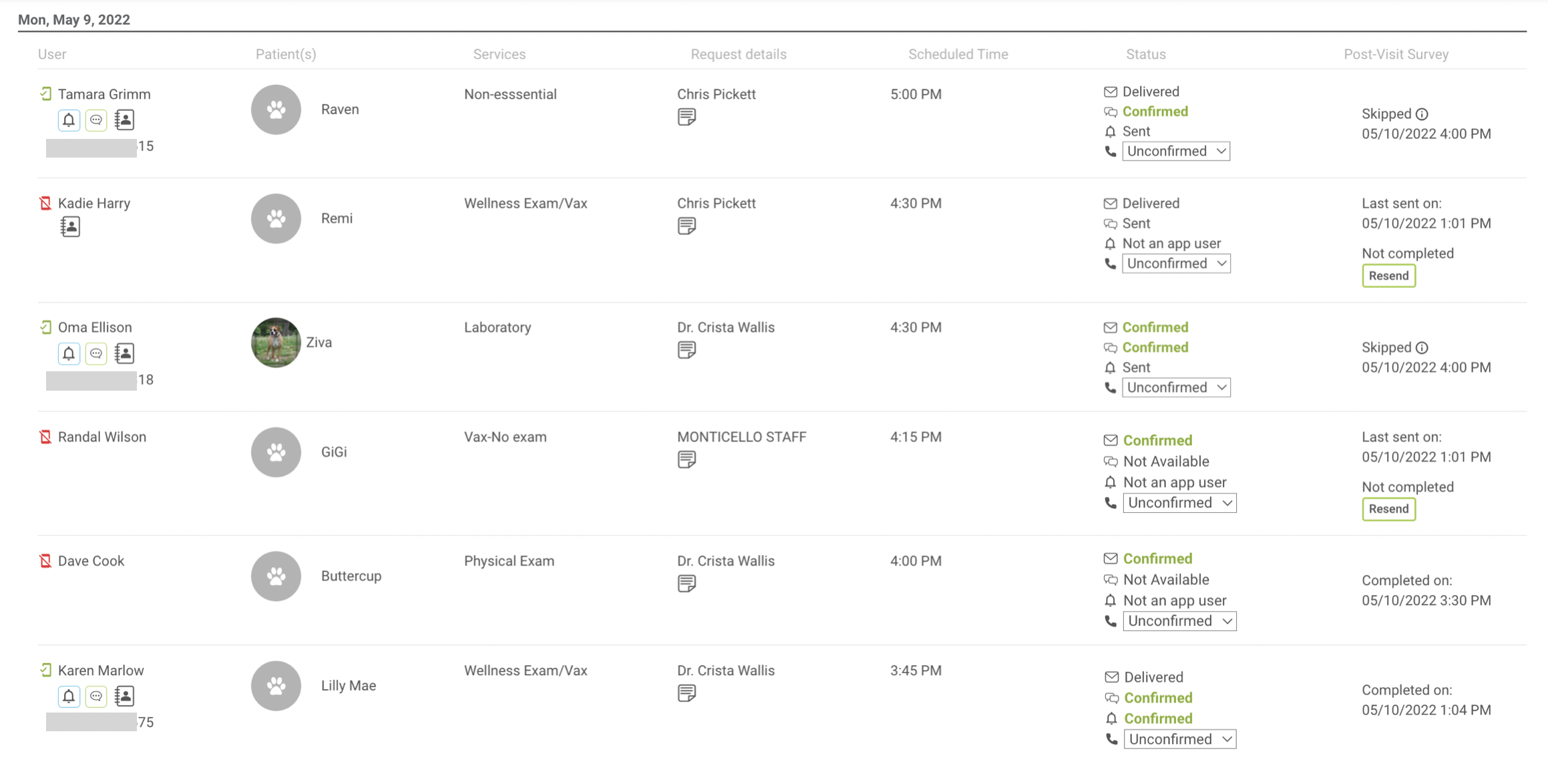 Using The Daily Appointment Calendar In The Dashboard To Review 