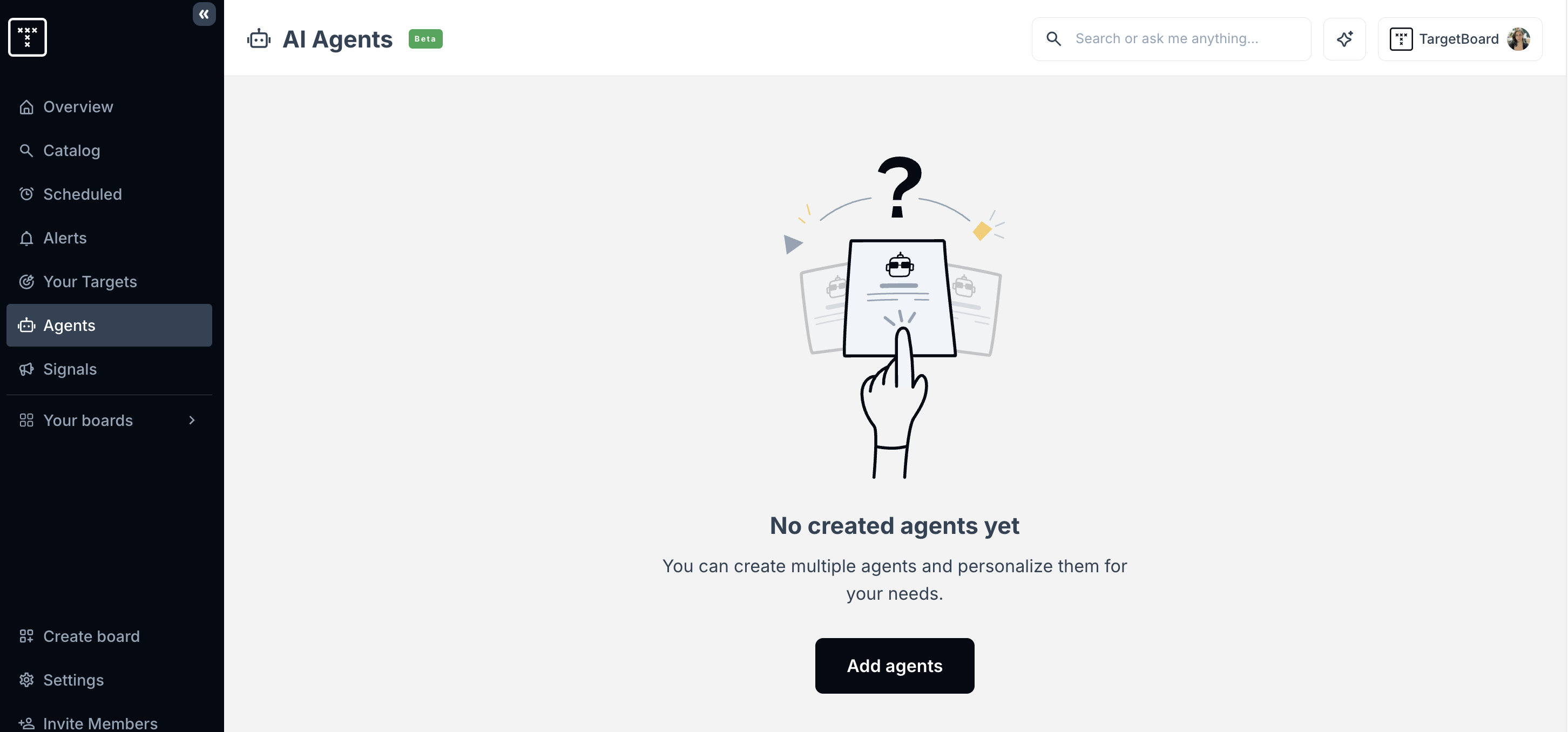 AI Agents homepage