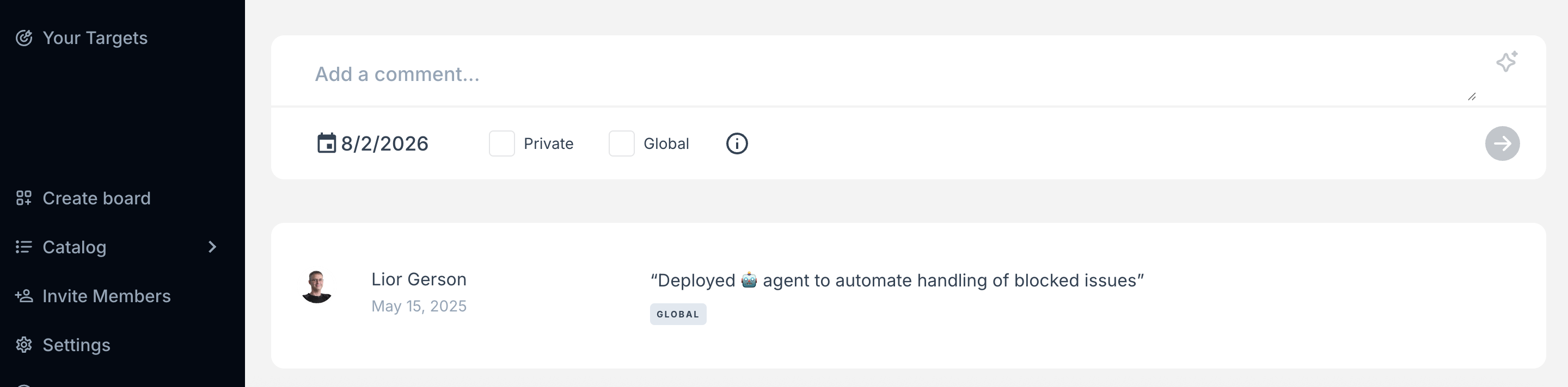 Metric annotations.