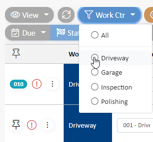 work ctr selection 