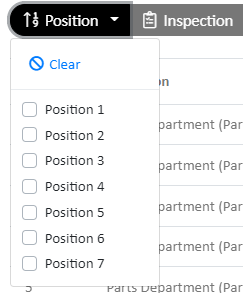 position drop down menu