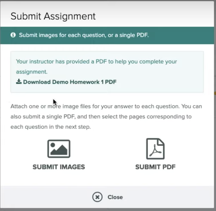 How can I submit my homework as a PDF? - Gradescope Help Center