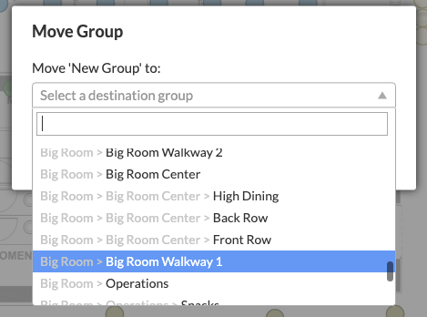 Move Group DropDown