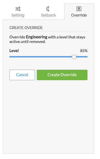 Create Override