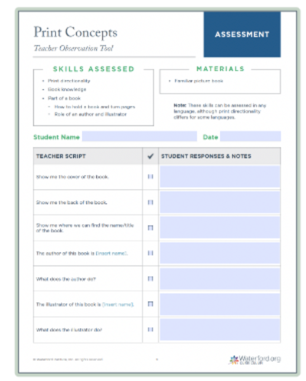 Print Concepts resource