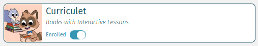 Curriculet Enrollment button screenshot