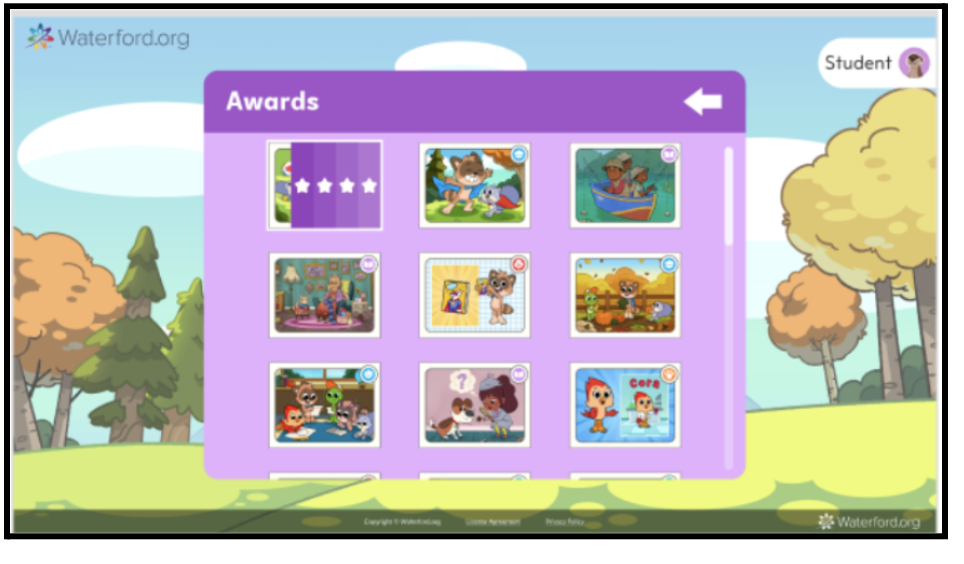 Award screen screenshot