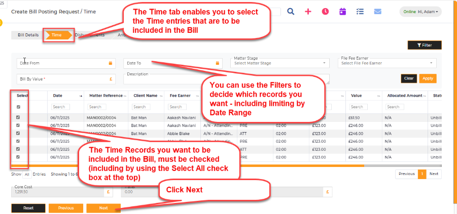 6.5 Bill Posting Guide (Simple) - Bedrock - User Guides