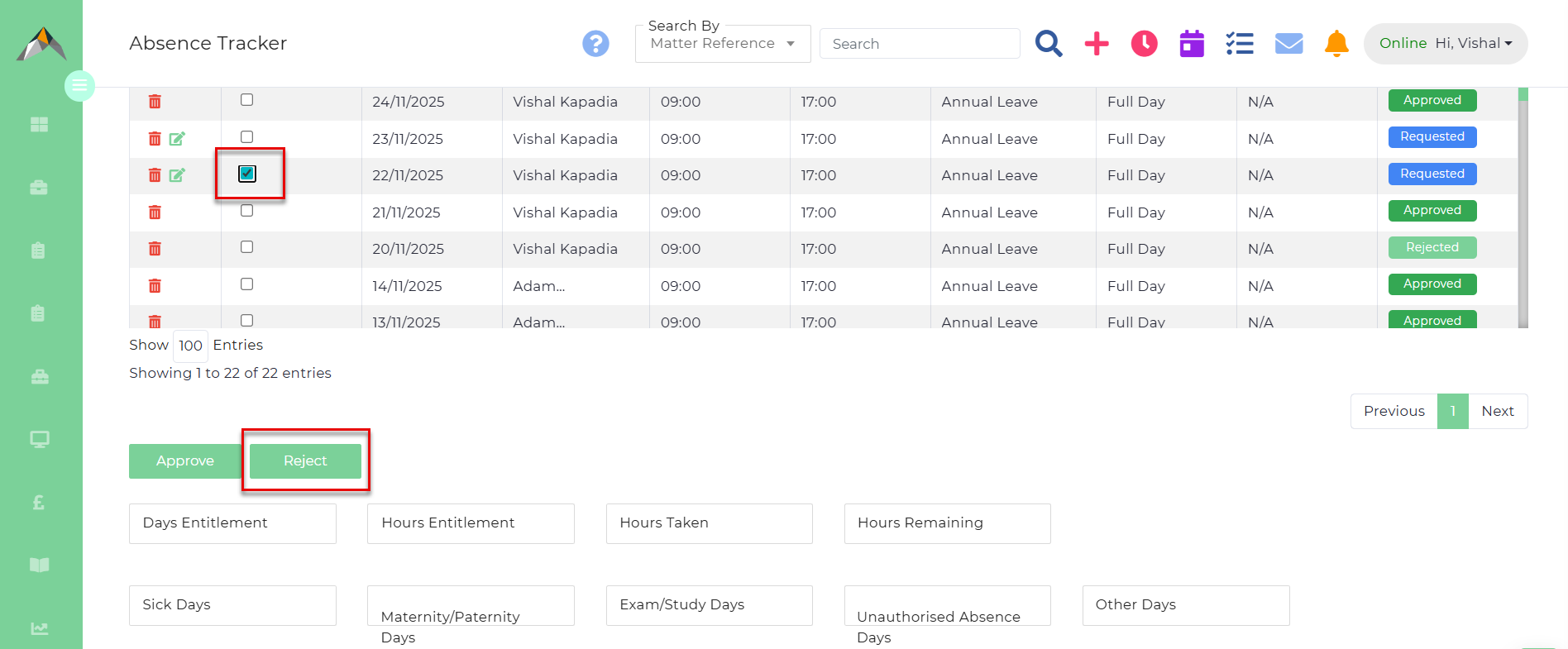 Absence Tracker - Bedrock - User Guides