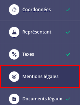 Mentions légales Mentions légales