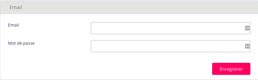 Changement de mail Changement de mail