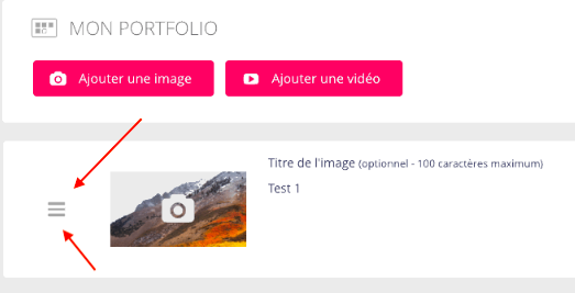 Exemple du "Burger" à déplacer Exemple du "Burger" à déplacer