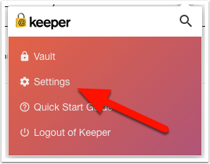 keeper password manager chrome extension