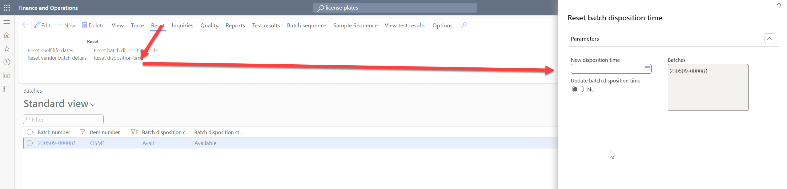 Figure 54: Disposition time for Batch
