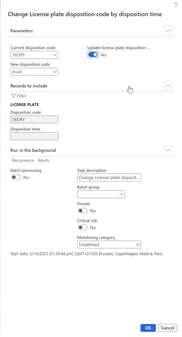 Figure 60: Change disposition code by disposition time 2