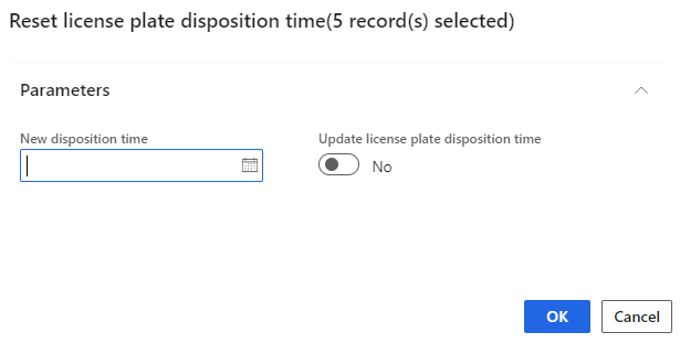 If run without update, a message will be shown with all selected records, but no update is done. This is the default value for the dialog.