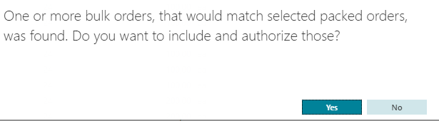 Figure 37: Include non selected related orders?