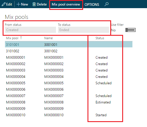 Figure 9: Mix-pool filtering