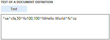 To test if the web service for presentation of labels is online, this small 