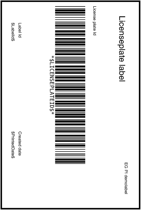 Figure 17. Example LP label