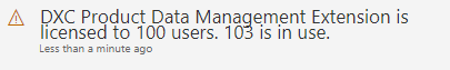 Figure 10: Inforlog error message if user count exceeds the license qtyNemo enim ipsam voluptatSed ut perspiciatis unde omnis iste
