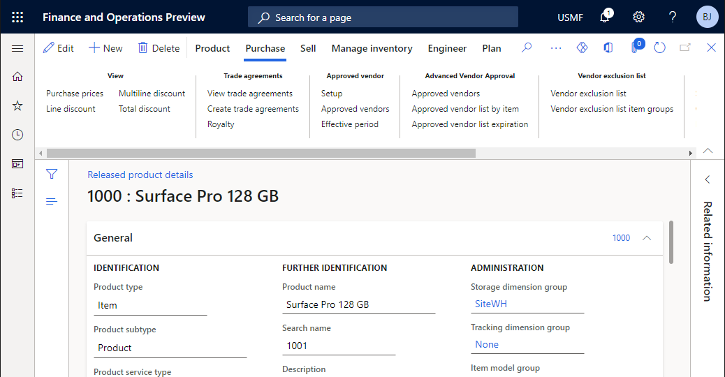 Dates on data shown on the tab page [Vendor exclusion list] are editable if not yet approved. If marked as mandatory for approval only records that are approved will be included in the exclusion logic.