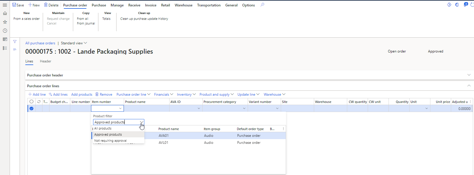 Figure 6: Various item number lookup options