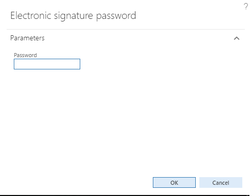 Figure 124: Signature password dialog 2