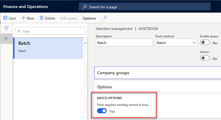Yes: The record is only synchronized, when it has previously been synchronized to the local company with manual push/pull.