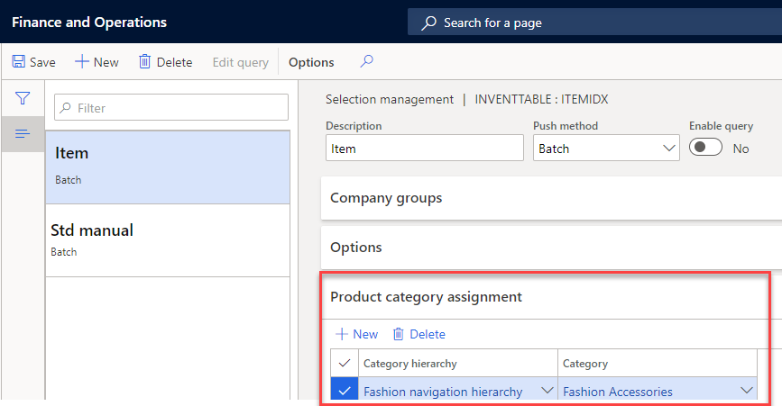 Pointing at one or several Product hierarchy/categories during a Cepheo GDM synchronization will allow the system to detect the products that are associated with the hierarchy/category.