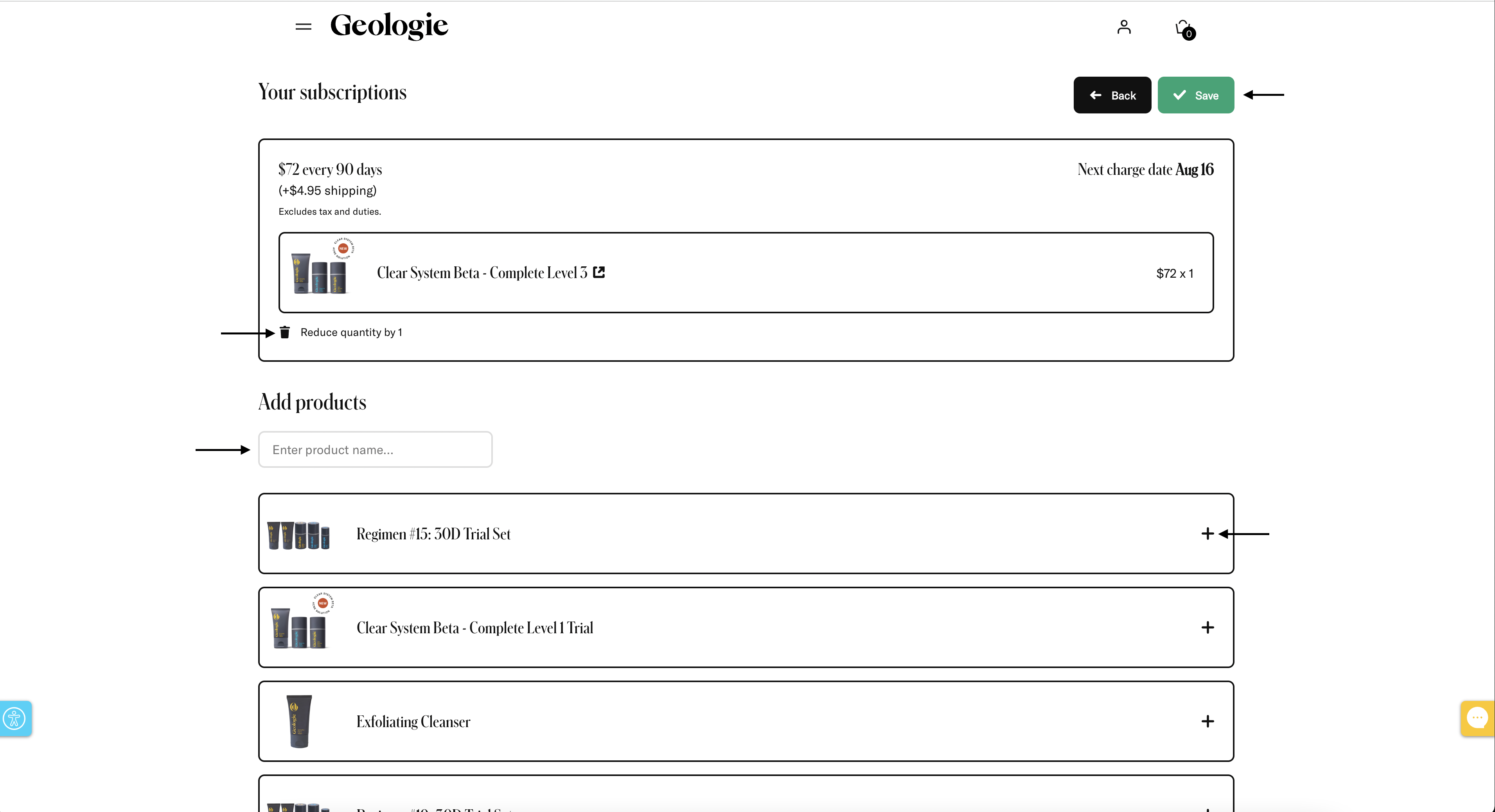 how-do-i-change-what-s-included-in-my-subscription-geologie