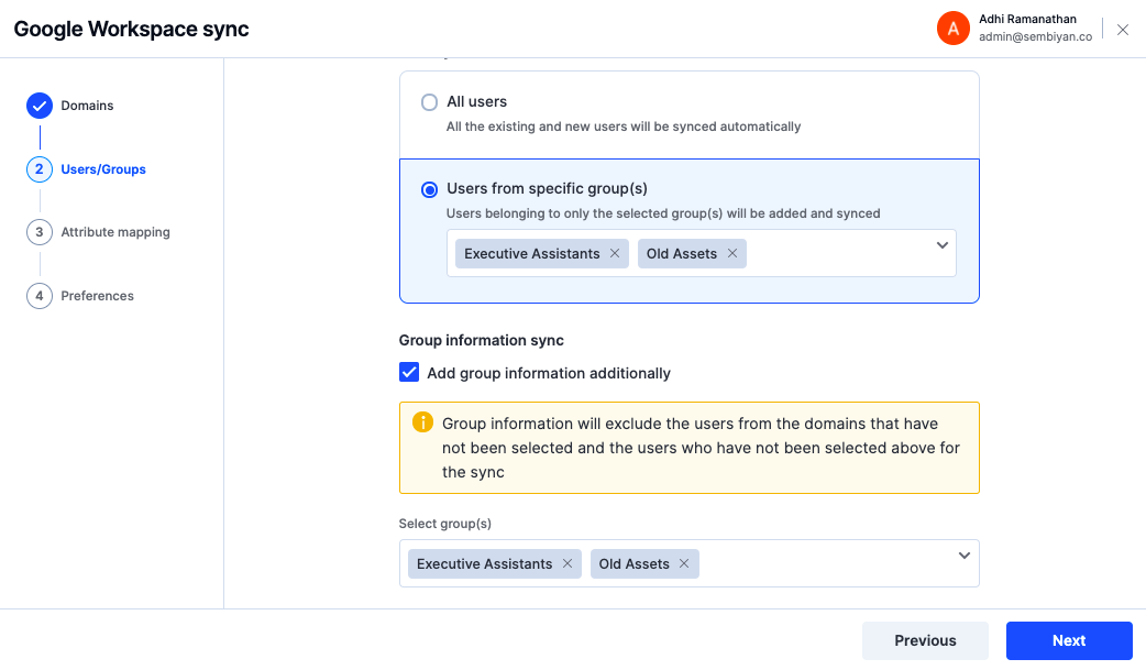 google workspace sync for mac