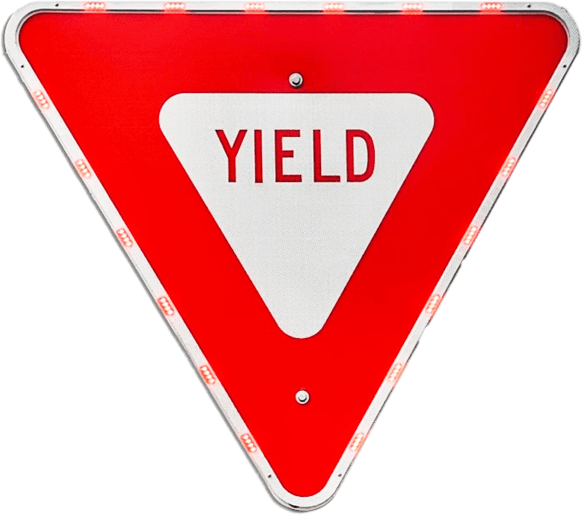 Yield Sign LED Flasher Ring