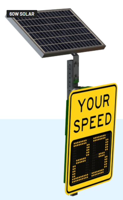 value 9" radar speed sign 60w