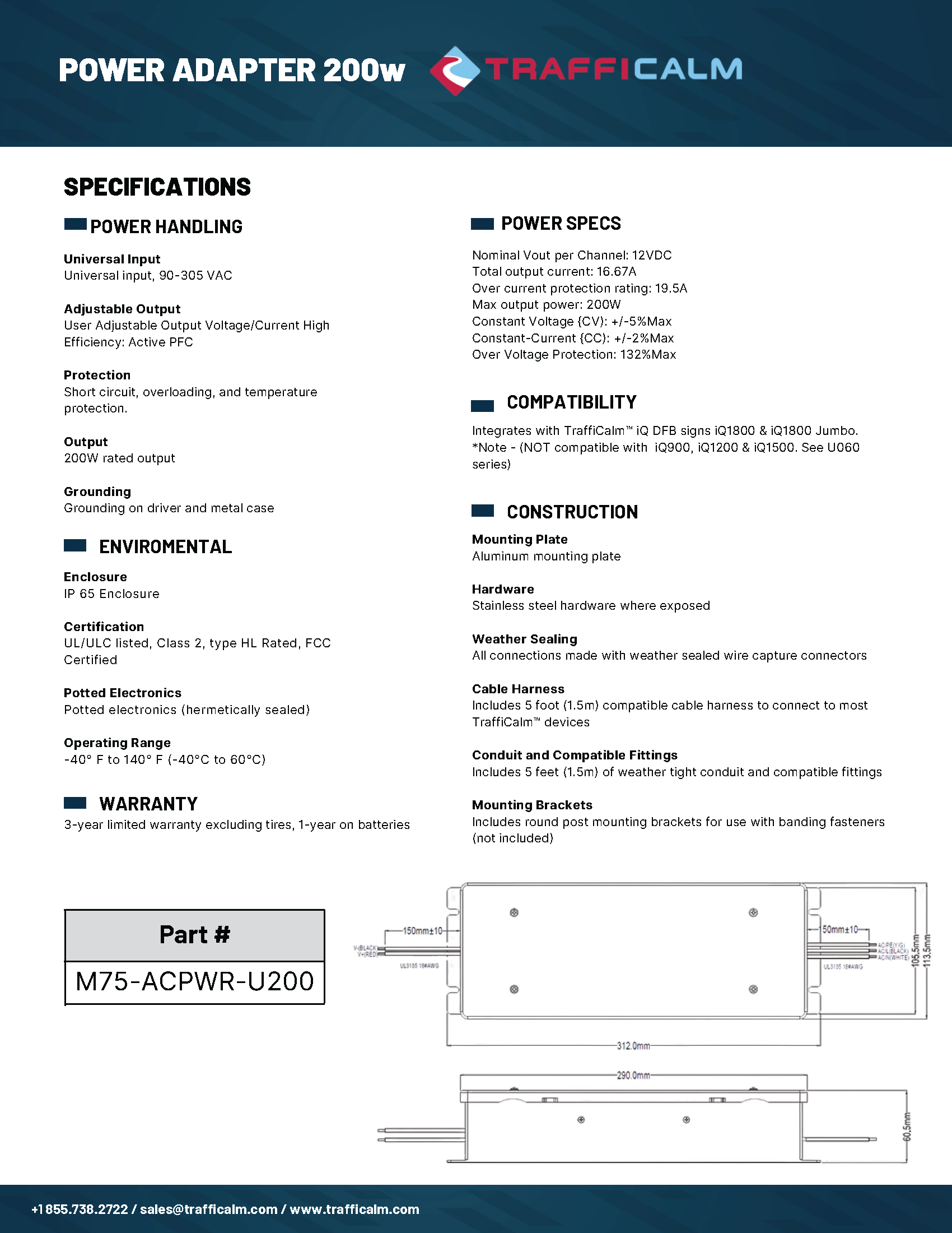 AC-DC 200W Datasheet