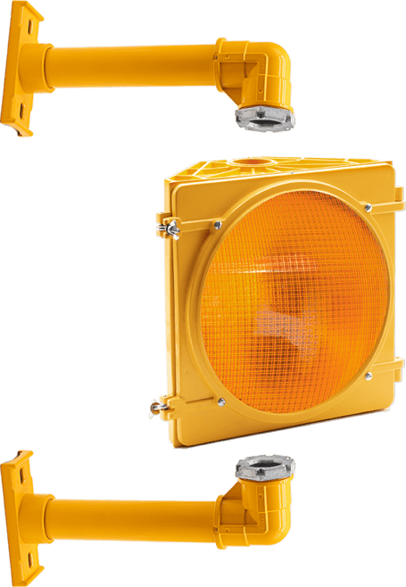 Amber Aluminum Universal Beacon
