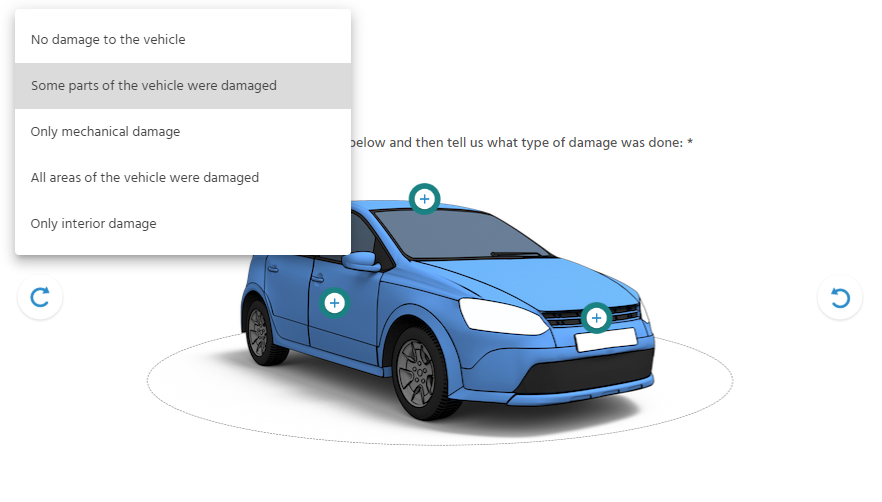 How do I use the vehicle diagram on online claims? - HelpDocs