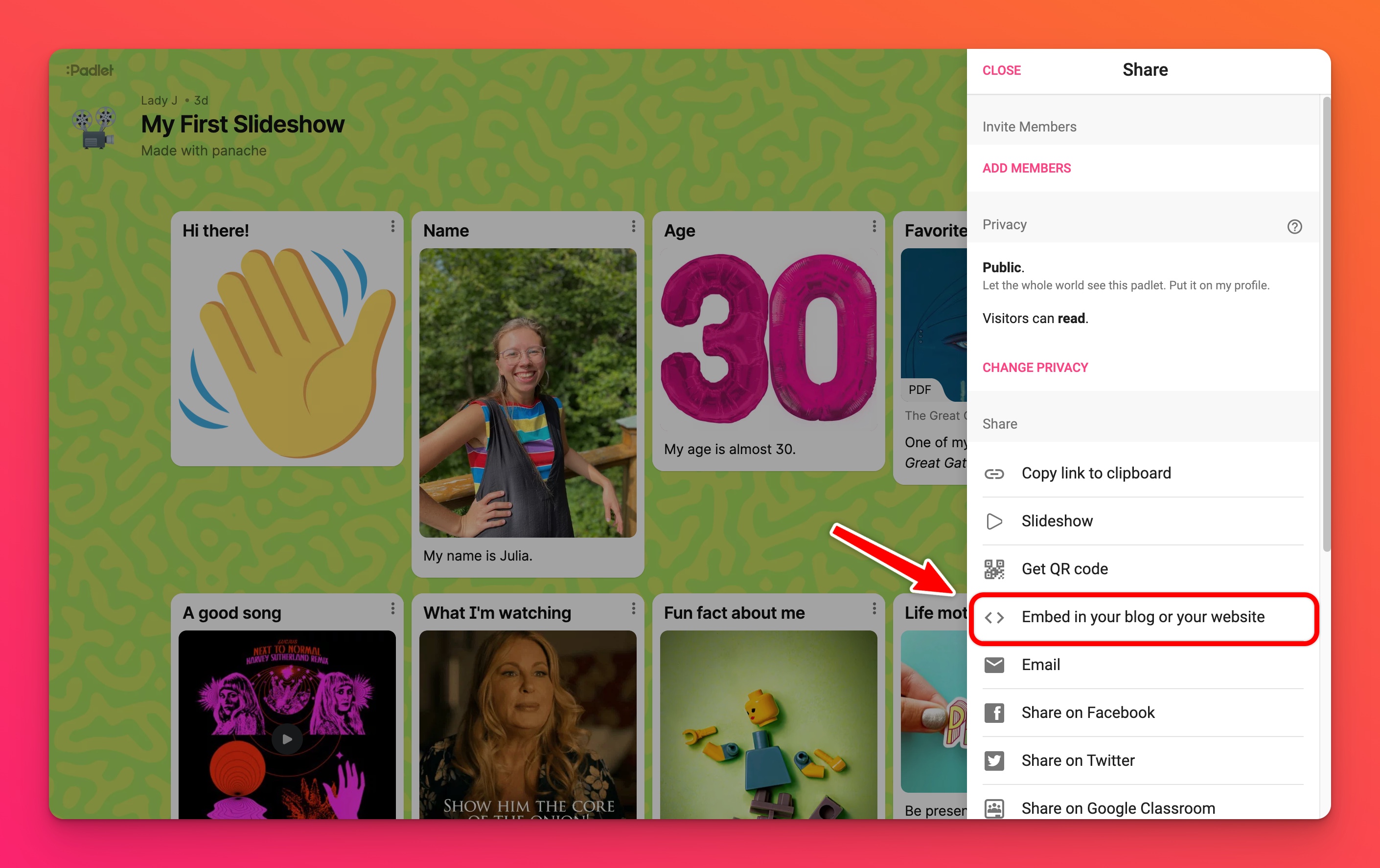 Padlet iniciar sesion