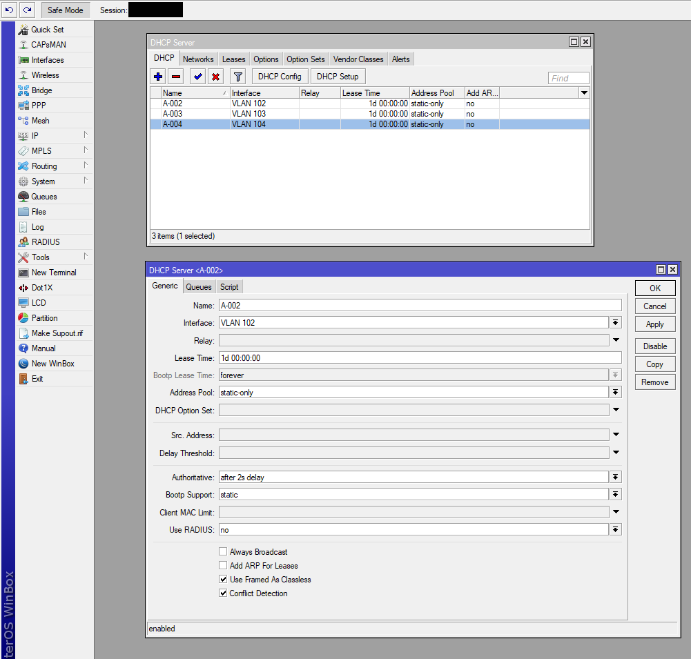 MikroTik: Setting Up a Sonar Controlled DHCP Server - Sonar Knowledge Base