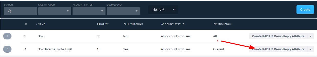 Radius Class Attribute Example