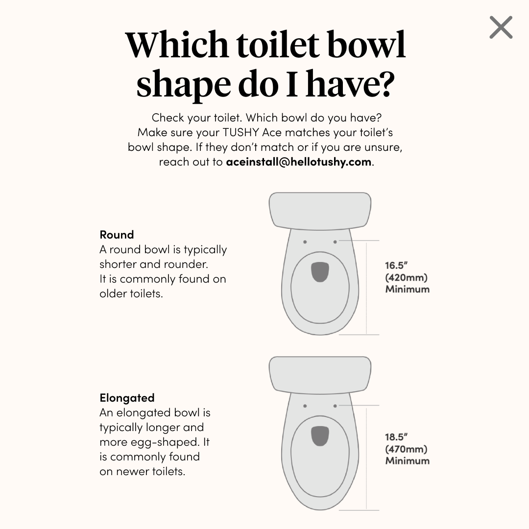 Which toilet bowl shape do I have?